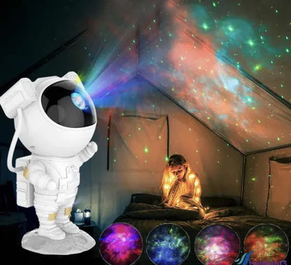 Lámpara Astronauta Proyector Led Girador