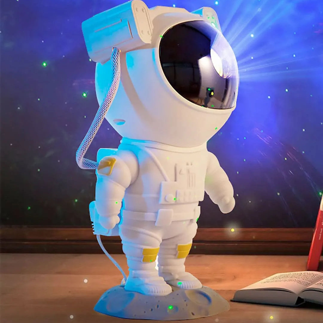 Lámpara Astronauta Proyector Led Girador