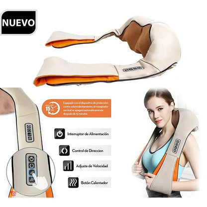 Masajeador Cervical Eléctrico Espalda y Hombro