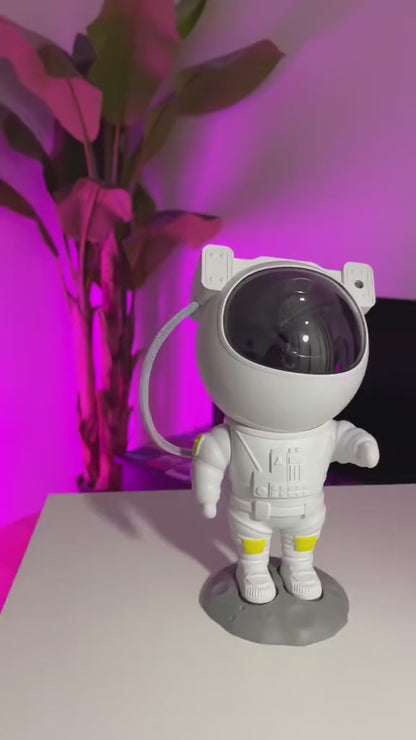Lámpara Astronauta Proyector Led Girador